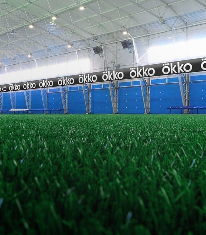 Баннеры Okko по периметру поля